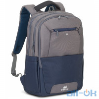 Рюкзак міський Rivacase 7777 Steel Blue/Grey