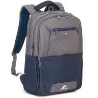 Рюкзак міський Rivacase 7777 Steel Blue/Grey