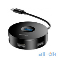 Мультипортовий адаптер Baseus Round Box Type-C to 1 USB3.0 + 3 USB2.0 (CAHUB-G01)