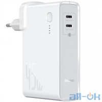 Внешний аккумулятор (Power Bank) Baseus Power Station 2-in-1 Quick Charger White (PPNLD-F02)
