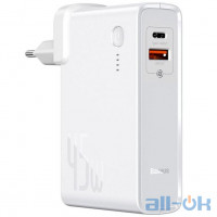 Зовнішній акумулятор (Power Bank) Baseus Power Station 2-in-1 Quick Charger White (PPNLD-C02)