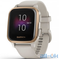Смарт-часы Garmin Venu Sq Music Edition Rose Gold Aluminum Bezel with Black Case and Silicone (010-02426-05/15)