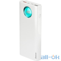 Зовнішній акумулятор (Power Bank) Baseus Amblight Digital Display White (PPALL-LG02)