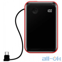 Зовнішній акумулятор (Power Bank) Baseus Mini S 10000mAh Digital Display Type-C Red (PPXF-A09)