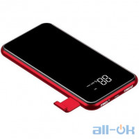 Зовнішній акумулятор (Power Bank) Baseus Power Bank 8000mAh Full Screen Bracket Series Wireless Charging Red (PPALL-EX09)