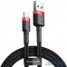 Кабель Lightning Baseus Cafule Cable USB для iP 2A 3m Red+Black (CALKLF-R91) — інтернет магазин All-Ok. фото 1