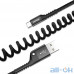Кабель USB Type-C Baseus Fish Eye Spring USB to Type-C Black 1m (CATSR-01) — інтернет магазин All-Ok. фото 2