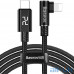 Кабель Lightning Baseus MVP Elbow Type-C to iP Cable PD 18W 2А 1м Black (CATLMVP-A01) — інтернет магазин All-Ok. фото 1
