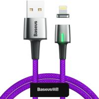 Кабель Lightning Baseus Zinc Magnetic Cable USB для iP 1.5A 2m Purple (CALXC-B05)