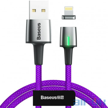 Кабель Lightning Baseus Zinc Magnetic Cable USB для iP 1.5A 2m Purple (CALXC-B05)