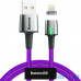 Кабель Lightning Baseus Zinc Magnetic Cable USB для iP 1.5A 2m Purple (CALXC-B05) — інтернет магазин All-Ok. фото 1