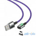 Кабель Lightning Baseus Zinc Magnetic Cable USB для iP 2.4A 1m Purple (CALXC-A05) — інтернет магазин All-Ok. фото 3