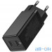 Мережевий зарядний пристрій Baseus GaN2 Q.Charger C+C 45W With Mini Cable Black (CCGAN-M01) — інтернет магазин All-Ok. фото 1