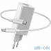 Мережевий зарядний пристрій Baseus GaN2 Q.Charger C+U 45W Type-C 60W White (CCGAN-Q02) — інтернет магазин All-Ok. фото 1
