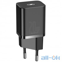 Мережевий зарядний пристрій Baseus Super Si Quick Charger 20W Sets Black (CCSUP-B01)