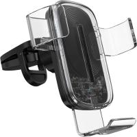 Тримач для смартфона Baseus Explore Wireless Charger Gravity Car Mount 15W Transparent (WXYL-K02)