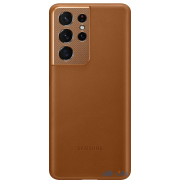Чохол Samsung Leather Cover для Samsung Galaxy S21 Ultra (EF-VG998LAEGRU) Brown