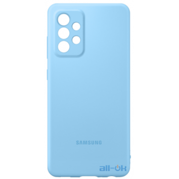 Чехол  Silicone Cover для Samsung Galaxy A72 EF-PA725TLEGRU Blue 