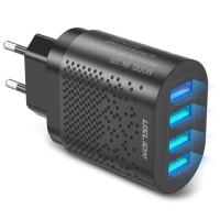 Мережевий зарядний пристрій USLION (BK-375) Quik Charge 3.0 Black