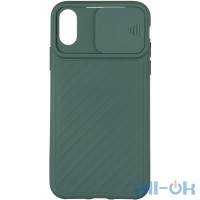 Чохол Carbon Camera Air Case для iPhone X/XS Green