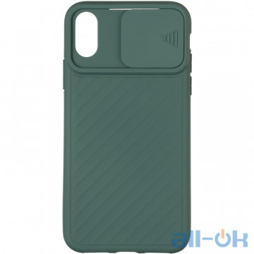 Чохол Carbon Camera Air Case для iPhone X/XS Green