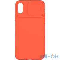 Чохол Carbon Camera Air Case для iPhone X/XS Red