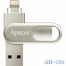 Флешка Apacer 64 GB AH790 Lightning Dual USB 3.1 Silver (AP64GAH790S-1) — інтернет магазин All-Ok. фото 1