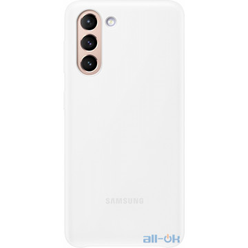 Чeхол  Samsung LED Cover для Samsung Galaxy S21 (EF-KG991CWEGRU) White