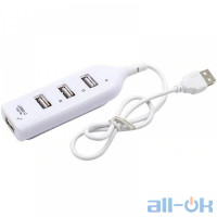 Мультипортовий адаптер USB HUB XD4 (4 USB2.0) White
