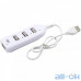 Мультипортовий адаптер USB HUB XD4 (4 USB2.0) White — інтернет магазин All-Ok. фото 1