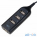 Мультипортовий адаптер USB HUB XD4 (4 USB2.0) Black — інтернет магазин All-Ok. фото 2
