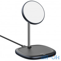 Бездротовий зарядний пристрій Baseus Swan Magnetic Desktop Bracket Wireless Charger (WXSW-01) Black