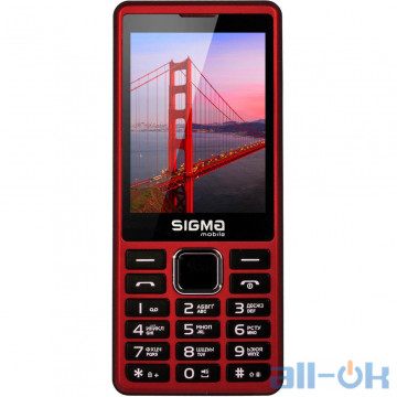 Sigma Mobile X-Style 36 Point Red UA UCRF