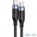 Кабель USAMS US-SJ400 Fast Charging U31 Type-C - Type-C 1.2m Black — інтернет магазин All-Ok. фото 2