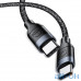 Кабель USAMS US-SJ400 Fast Charging U31 Type-C - Type-C 1.2m Black — інтернет магазин All-Ok. фото 1