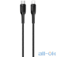 Кабель USAMS US-SJ401 Zinc Alloy U42 Type-C 1.2m Black