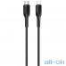 Кабель USAMS US-SJ401 Zinc Alloy U42 Type-C 1.2m Black — інтернет магазин All-Ok. фото 1
