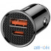 Автомобільний зарядний пристрій BASEUS Circular Plastic A+C PPS Black — інтернет магазин All-Ok. фото 1