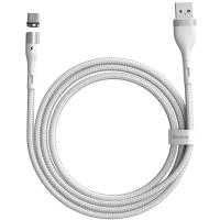 Кабель BASEUS Type-C Zinc Magnetic Safe Fast Charging Data Cable 5A (CATXC-N02) White