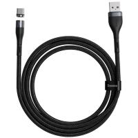 Кабель BASEUS Type-C Zinc Magnetic Safe Fast Charging Data Cable 5A (CATXC-NG1) Black