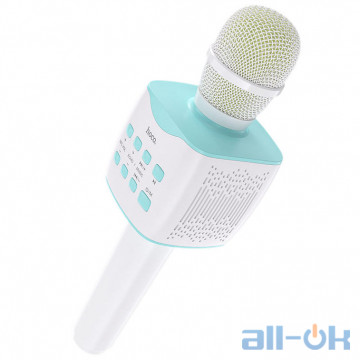 Мікрофон HOCO Cantando Karaoke Microphone BK5 White-Blue