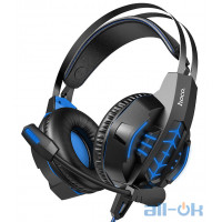 Комп'ютерна гарнітура HOCO Gaming Cool Tour Headphones LED W102 Black-Blue