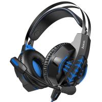 Компьютерная гарнитура HOCO Gaming Cool Tour Headphones LED W102 Black-Blue
