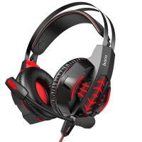 Компьютерная гарнитура HOCO Gaming Cool Tour Headphones LED W102 Black-Red
