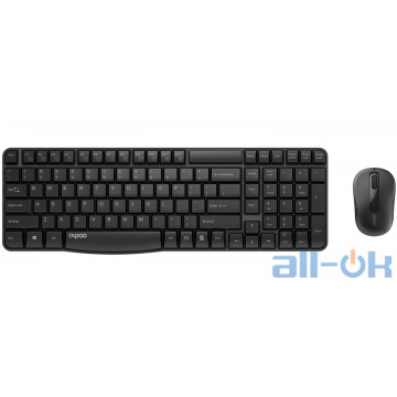Комплект (клавиатура + мышь) Rapoo X1800S Combo Wireless Black  