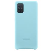 Чохол Samsung Silicone Cover для Samsung Galaxy A71 (EF-PA715TLEGRU) Blue