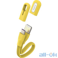 Кабель USB Type-C Baseus Bracelet USB AM/Type-C 0.22m Yellow (CATFH-0Y)