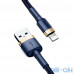 Кабель Lightning Baseus Cafule Cable USB для iP 2.4A 1m Gold+Blue (CALKLF-BV3) — інтернет магазин All-Ok. фото 1