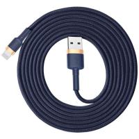 Кабель Lightning Baseus cafule Cable USB для iP 1.5A 2m Gold+Blue (CALKLF-CV3)