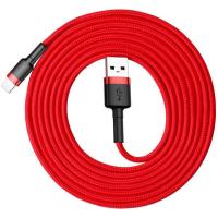 Кабель Lightning Baseus Cafule Cable USB для Lightning 2.4A 2M Red+Red (CALKLF-C09)